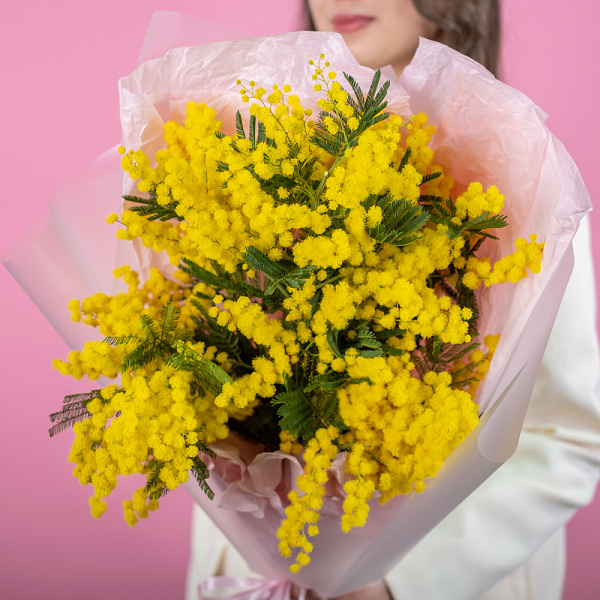 Купить Букет из 5 мимоз в  с бесплатной доставкой: цена, фото, описание